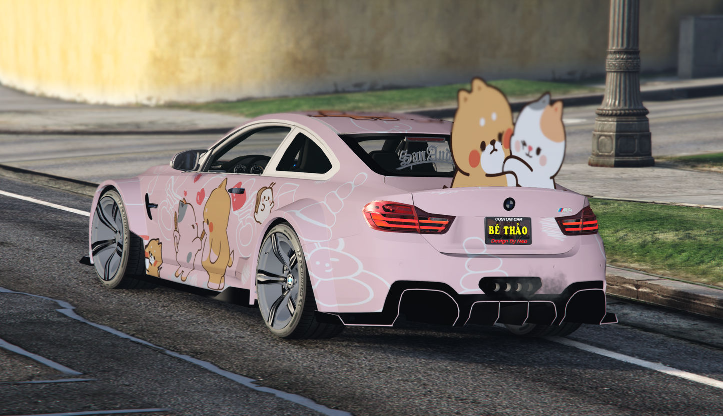 BMW M4 Itasha Animated | Gamer's Cafe