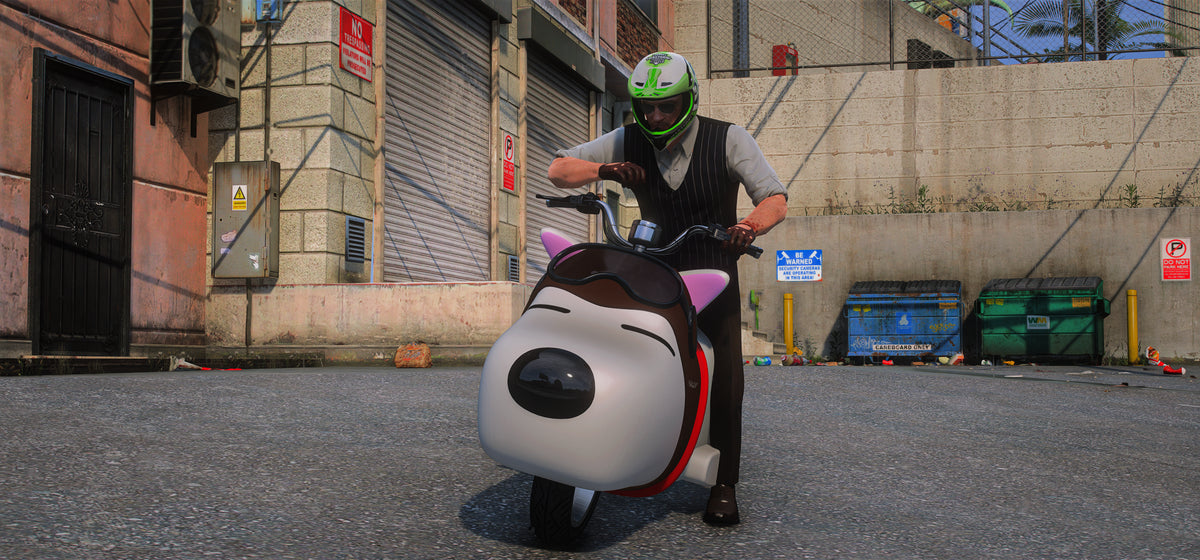 Snoopy Motorcycle