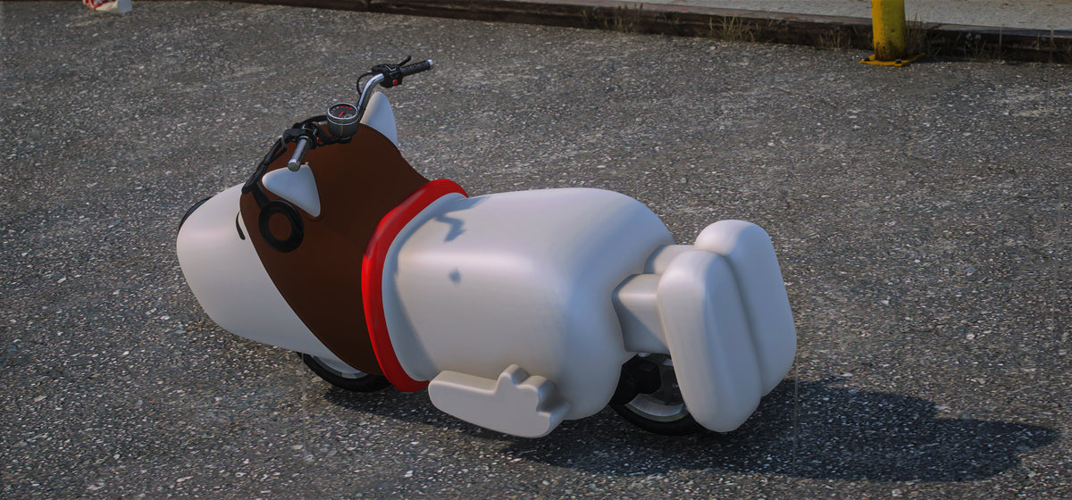 Snoopy Motorcycle