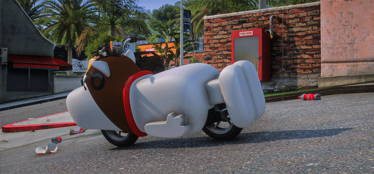 Snoopy Motorcycle