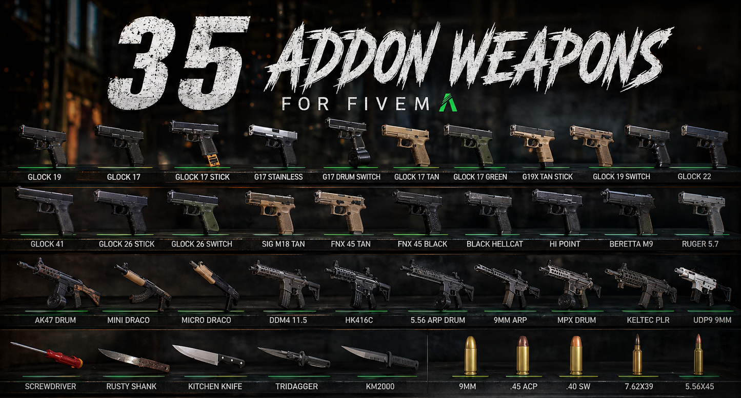 Rogue Weapon Pack 35 Addon Weapons