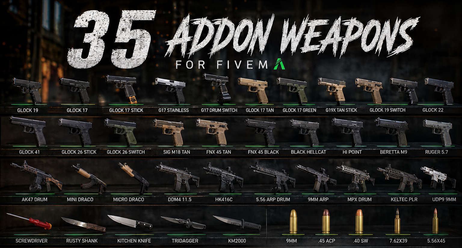 Rogue Weapon Pack 35 Addon Weapons